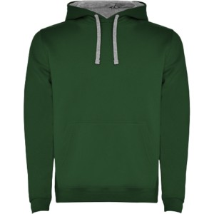 Urban men's hoodie, Bottle green, Marl Grey (Pullovers)