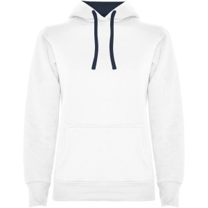 Urban women's hoodie, White, Navy Blue (Pullovers)