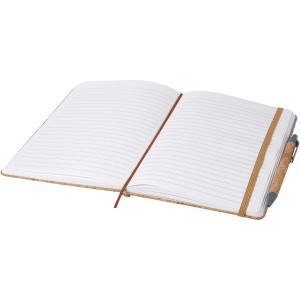 Veronica A5 hard cover notebook, Grey, Natural (Notebooks)