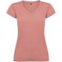 Victoria short sleeve women's v-neck t-shirt, Clay Orange