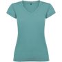 Victoria short sleeve women's v-neck t-shirt, Dusty Blue