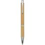 Wicker bamboo ballpoint pen (black ink), Natural