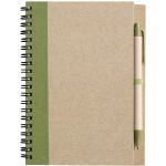 Wire bound notebook with ballpen. Stella, light green (2715-29CD)