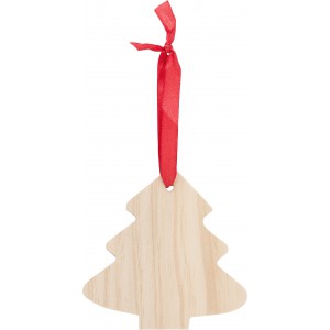 Wooden Christmas ornament Tree Imani, brown