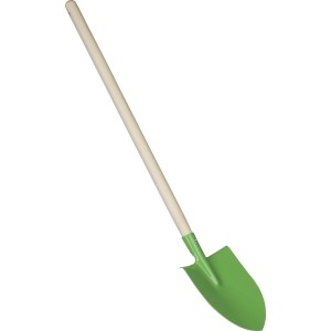 Wooden garden shovel Marigold, light green (Gardening)