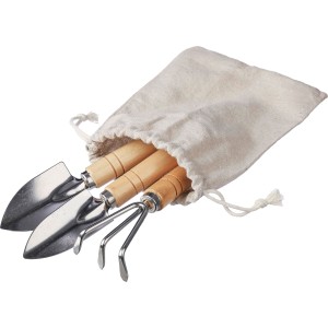 Wooden garden tool set Jeanette, khaki (Gardening)