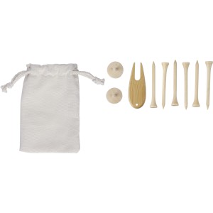 Wooden golf tees Nyssa, brown (Sports equipment)