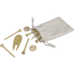 Wooden golf tees Nyssa, brown (Sports equipment)