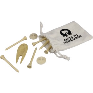 Wooden golf tees Nyssa, brown (Sports equipment)