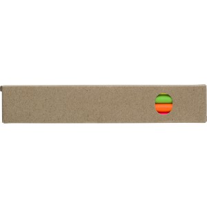 Wooden highlighter pencil set Kaden, brown (Drawing set)