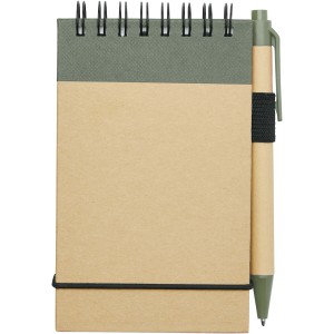 Zuse A7 recycled jotter notepad with pen, Heather green, Nat (Notebooks)